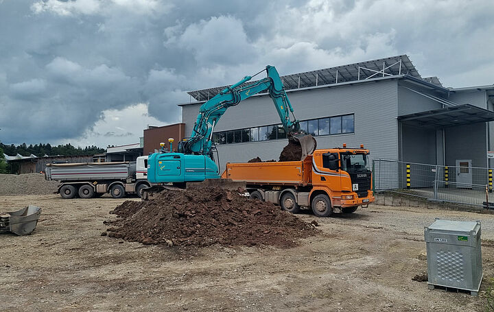 Préparations pour la construction d'une nouvelle halle